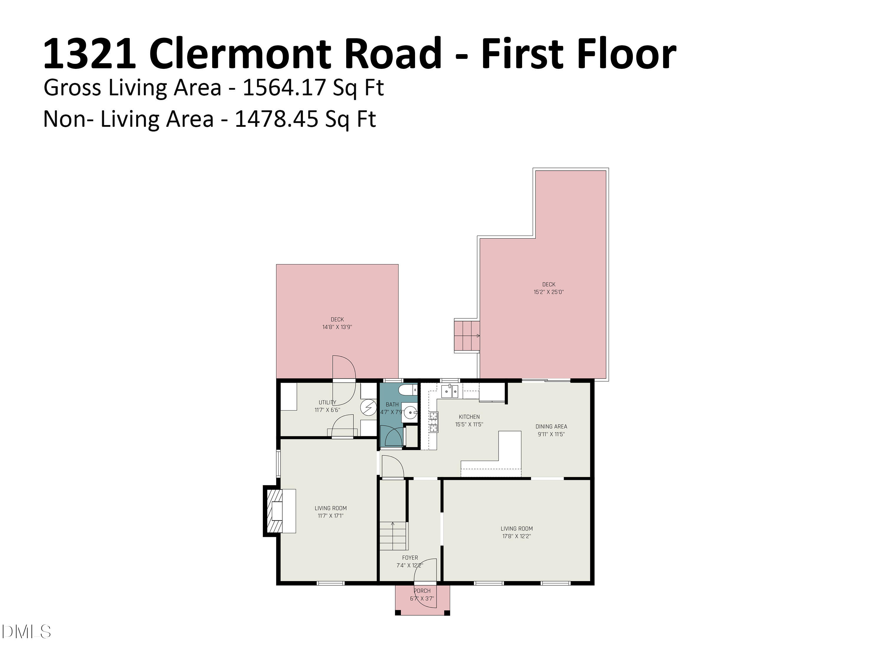 1321 Clermont Road Durham, NC 27713 - Photo 25 of 32 1321_Clermont_Road_-_First_Floor