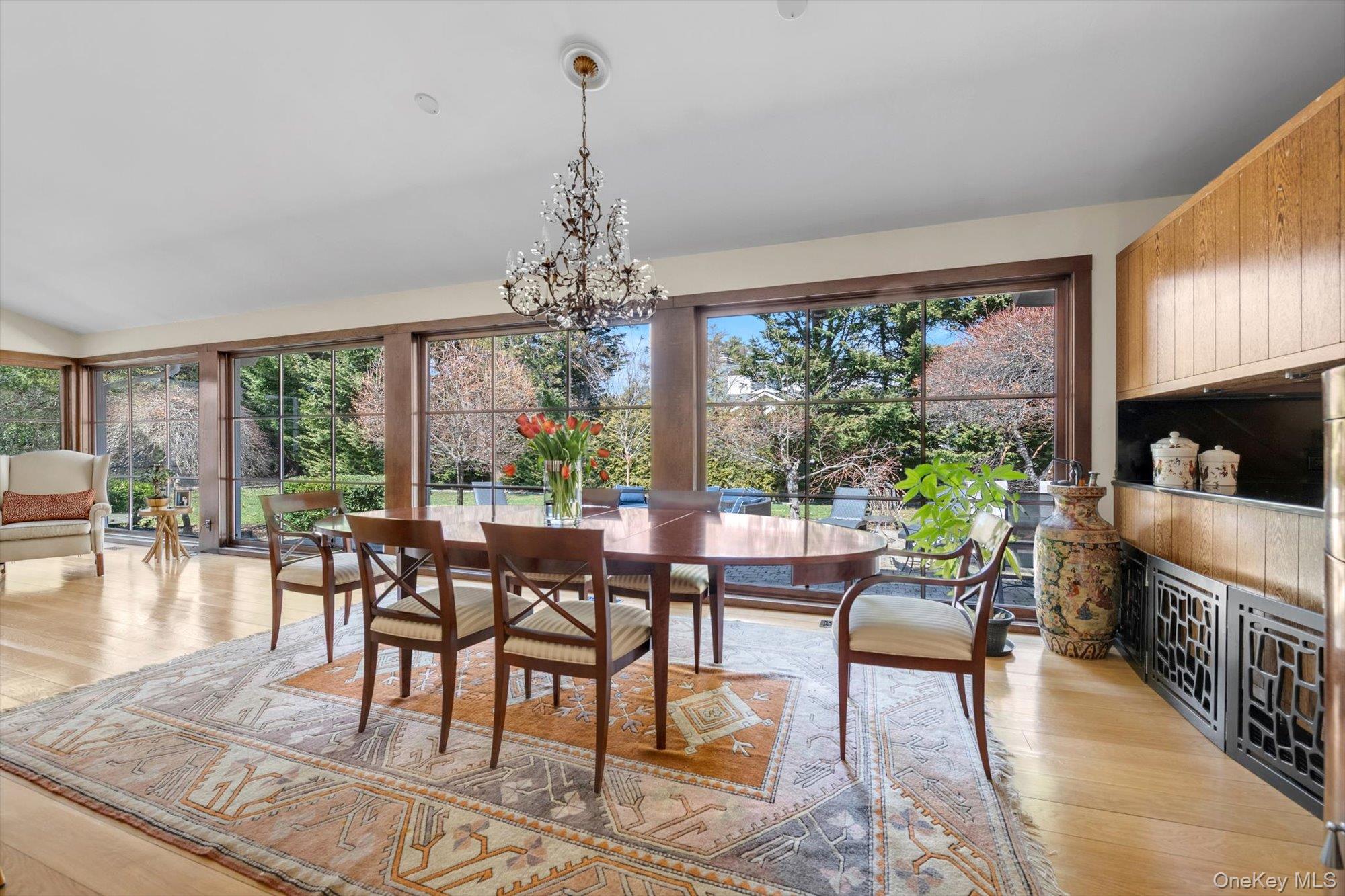 254 Adams Road Hewlett Harbor, NY 11557 - Photo 5 of 34 a view of a dining room with furniture window and outside view