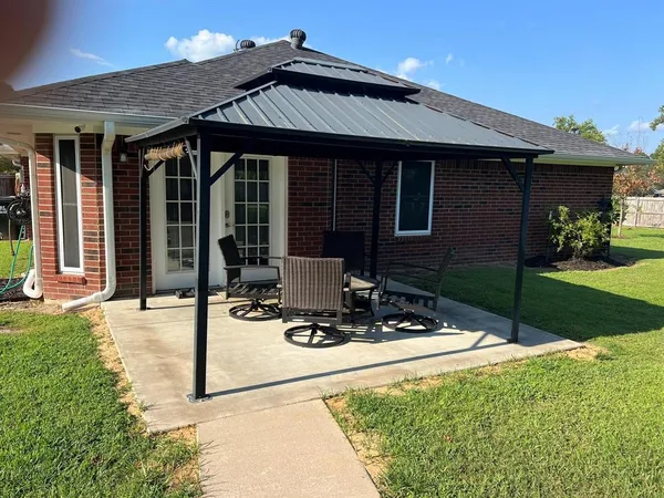a front view of a house with porch