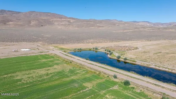 a view of a backyard with a mountain
