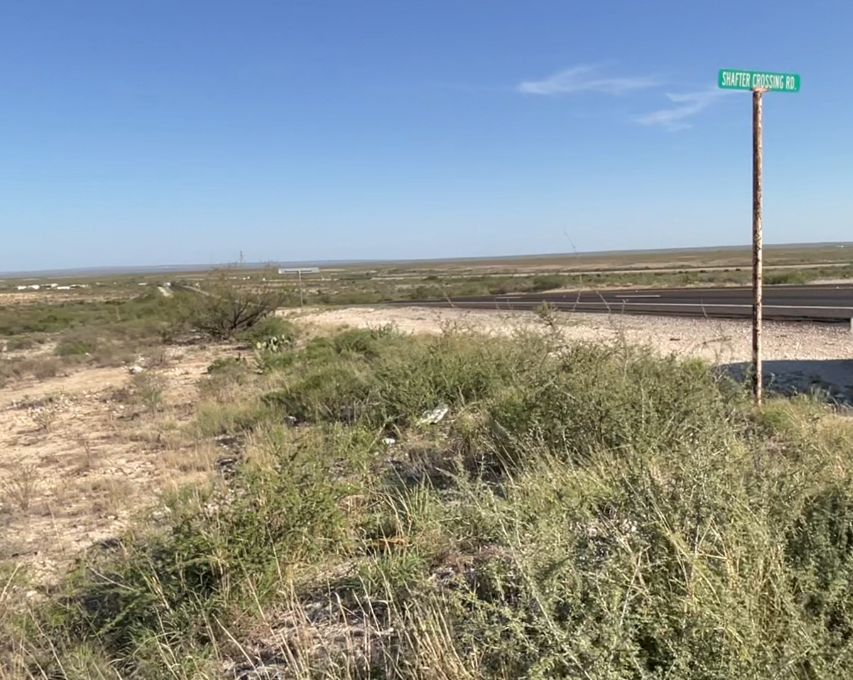 O Shafter Crossing Road Dryden, TX 78851 - Photo 2 of 7 Main entrance at Shafter Crossing and Hwy 90. Community of Dryden in distant background