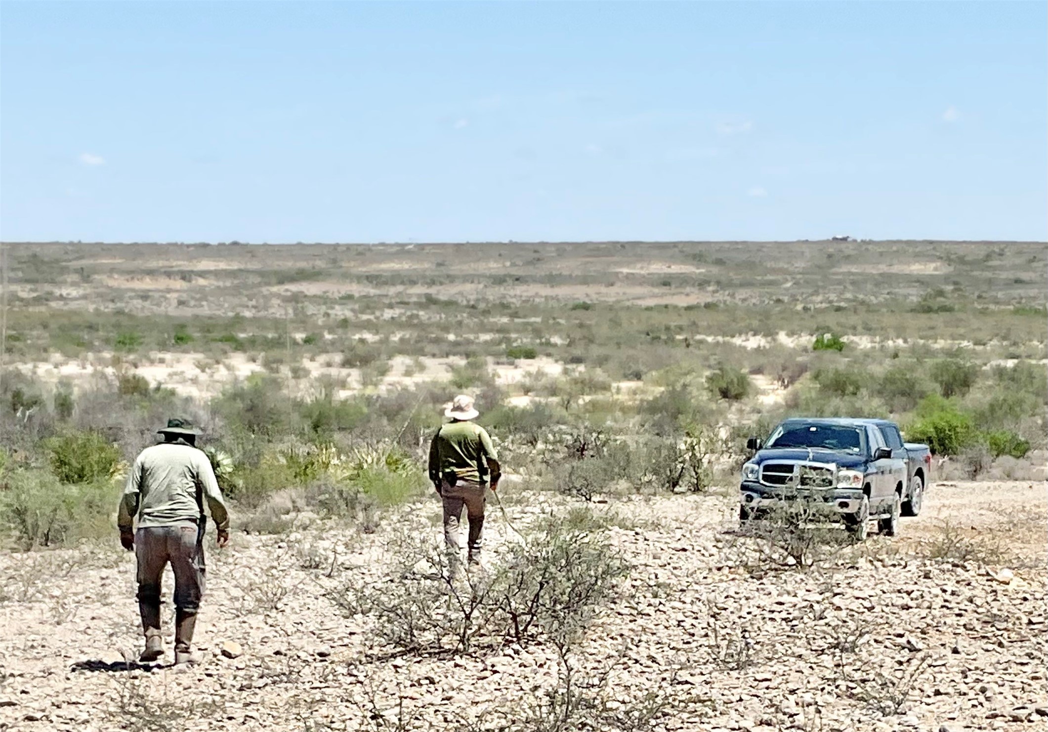 O Shafter Crossing Road Dryden, TX 78851 - Photo 7 of 7 Parking area for campers and hunters. Hwy 90 at distant horizon.