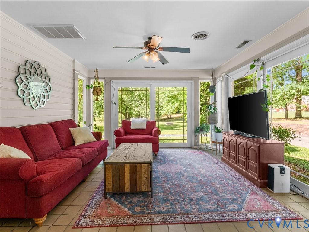 13099 Cedon Road Ashland, VA 23005 - Photo 25 of 92 Sunroom has its own mini-split ac system and tile