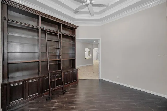 an aerial view of a houses and an outdoor space