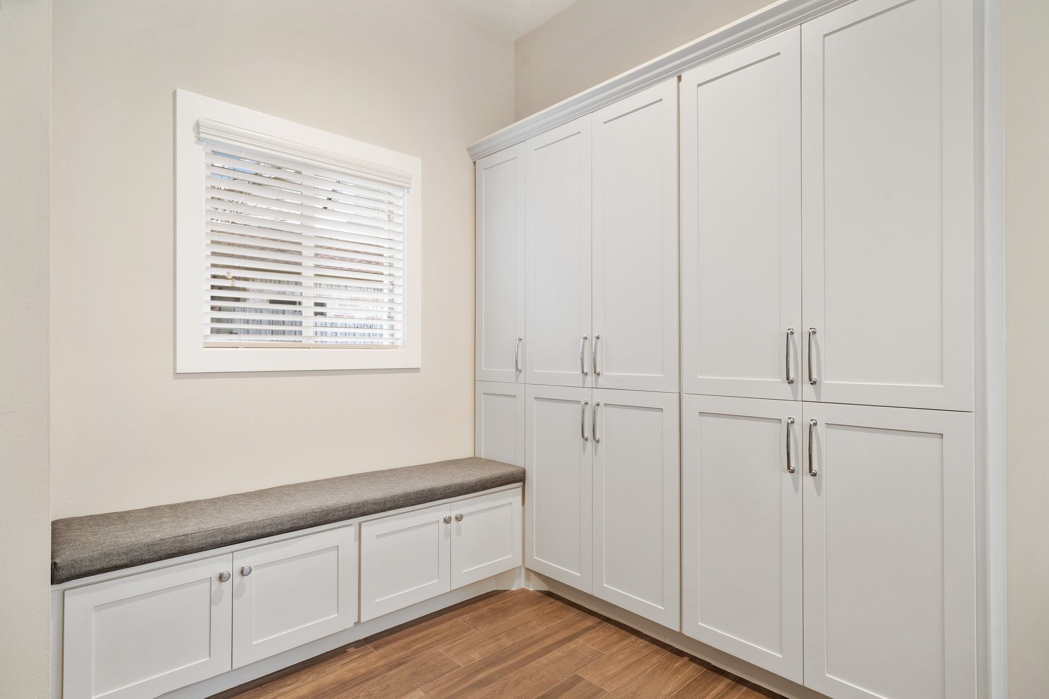 1931 Invermere Drive Spring, TX 77386 - Photo 11 of 24 a view of an empty room with wooden floor and a window
