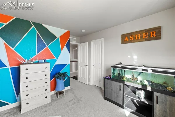a room with storage and utility