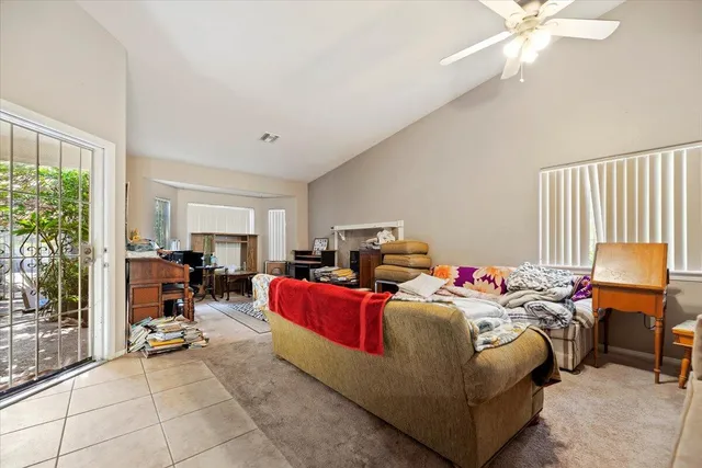 a bedroom with furniture and a bed