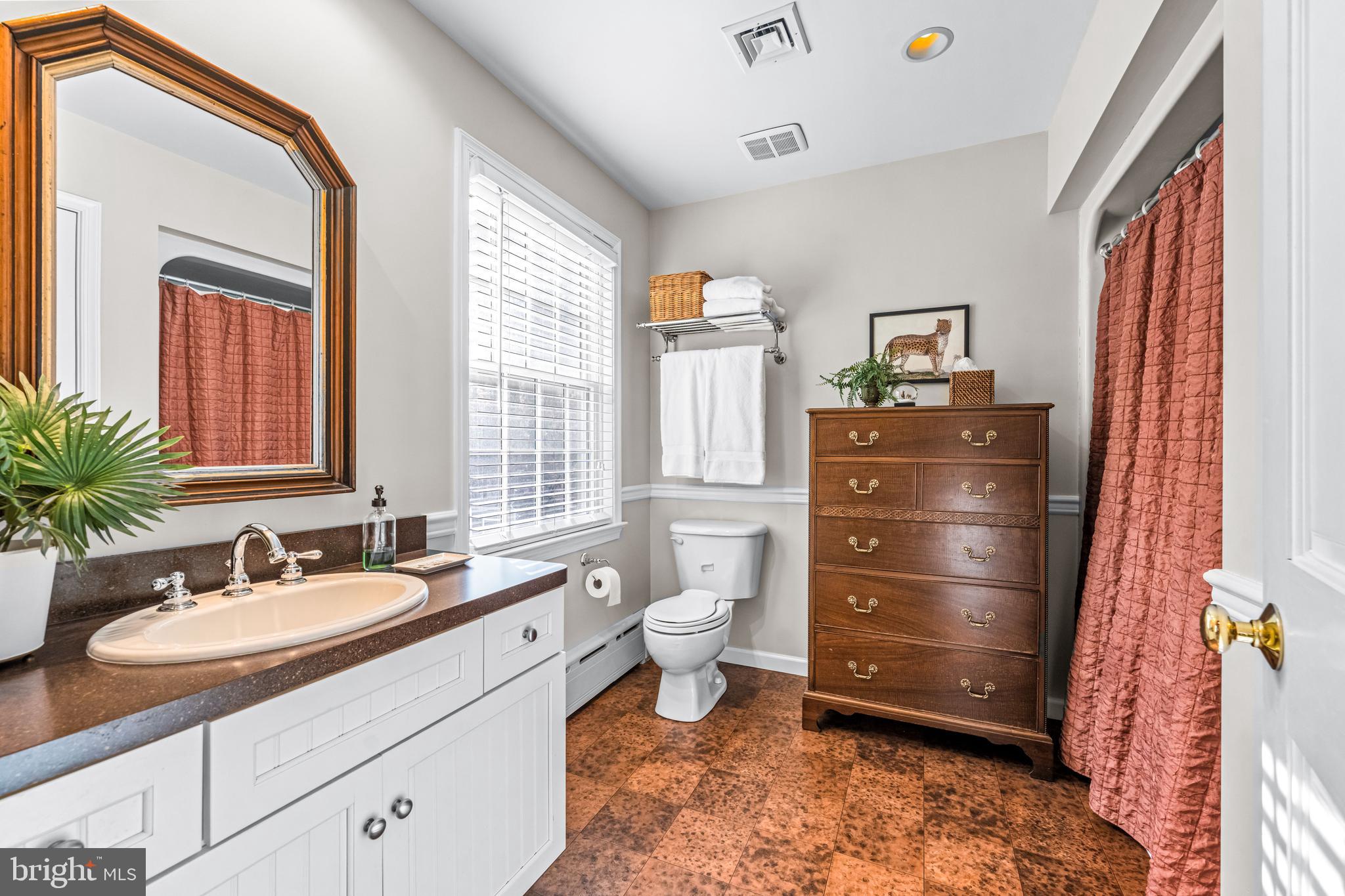 6058 Buena Vista Road Gap, PA 17527 - Photo 80 of 118 a bathroom with a granite countertop sink toilet and mirror