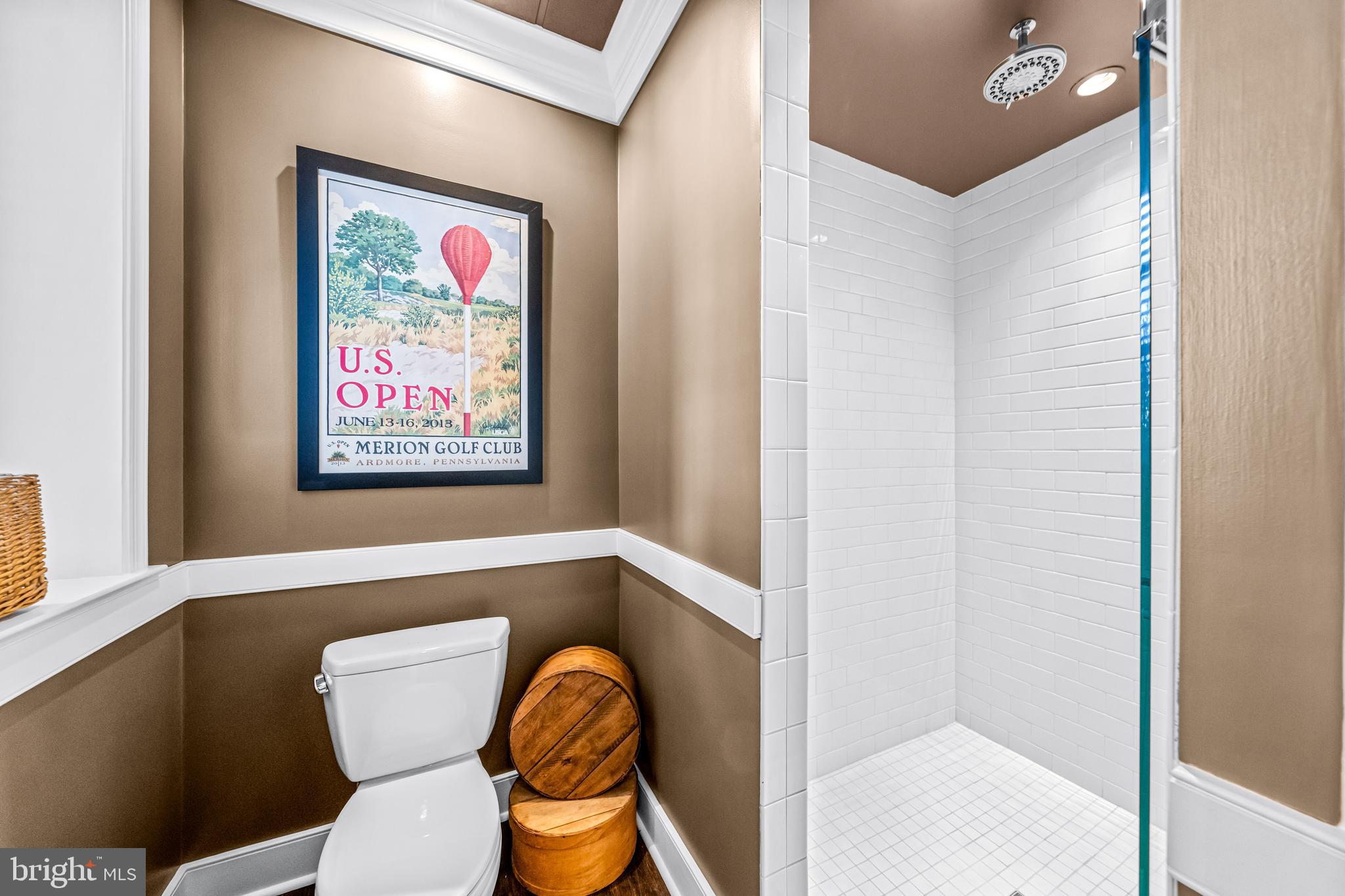 6058 Buena Vista Road Gap, PA 17527 - Photo 99 of 118 a bathroom with a toilet and a painting on the wall