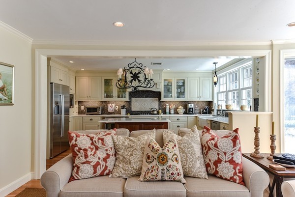 11 Alden Road Wellesley, MA 02481 - Photo 11 of 29 a living room with furniture and kitchen view