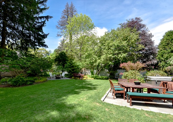 11 Alden Road Wellesley, MA 02481 - Photo 28 of 29 a view of a table and chairs in the garden