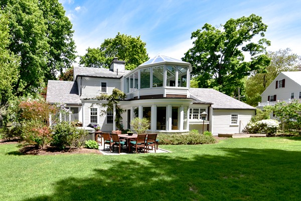11 Alden Road Wellesley, MA 02481 - Photo 29 of 29 a front view of a house with a garden and trees