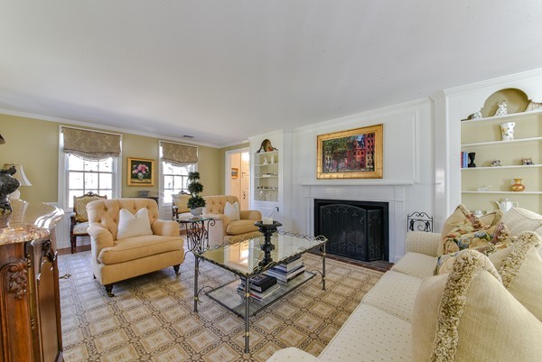 11 Alden Road Wellesley, MA 02481 - Photo 3 of 29 a living room with furniture fireplace and window