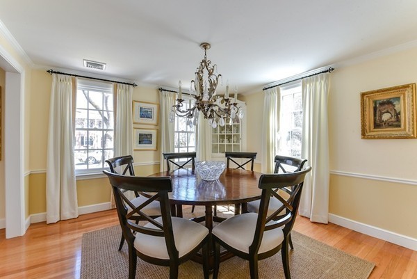 11 Alden Road Wellesley, MA 02481 - Photo 6 of 29 a view of a dining room with furniture window and wooden floor
