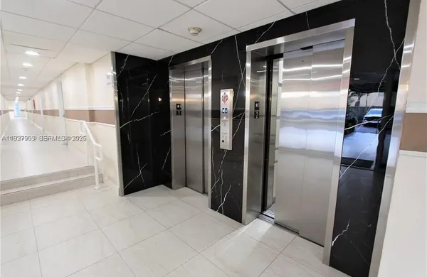 a view of elevator