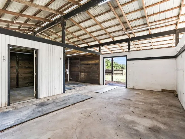 a view of wooden door