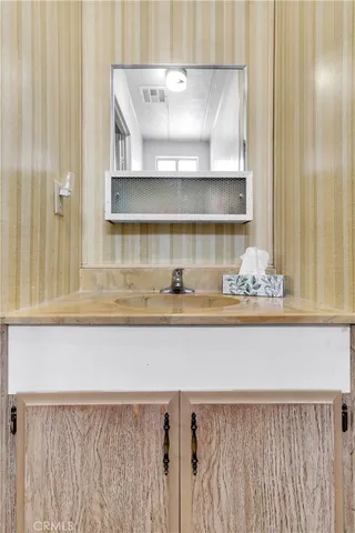 a close view of kitchen sink