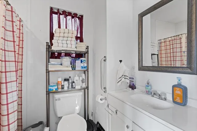 an aerial view of residential house with outdoor space