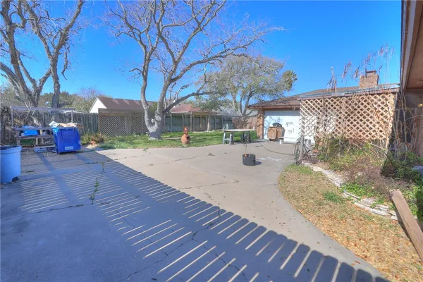 a view of outdoor space with garden