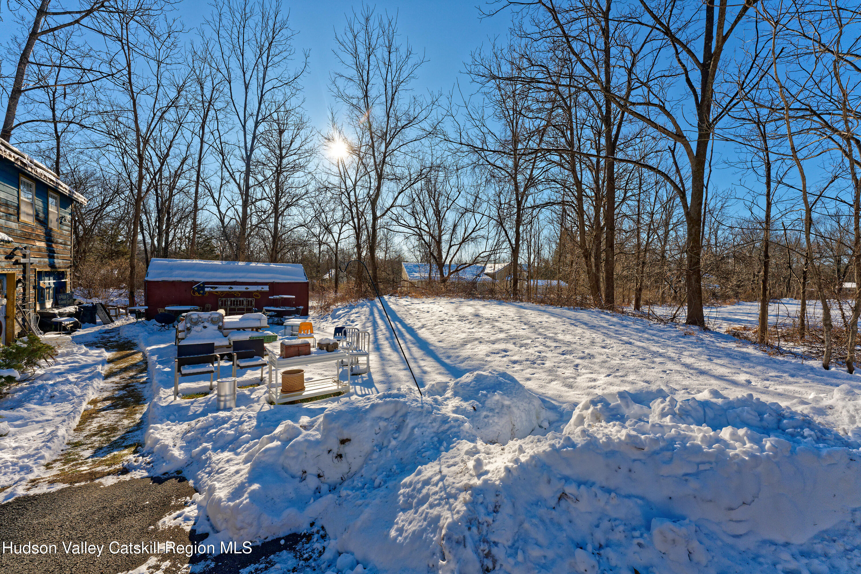 3953-3955 Highway 209 Stone Ridge, NY 12484 - Photo 55 of 69 a view of a backyard with wooden fence