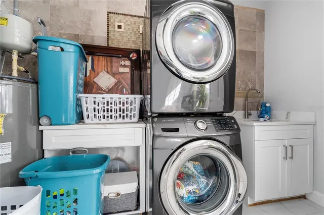 a view of storage and utility room