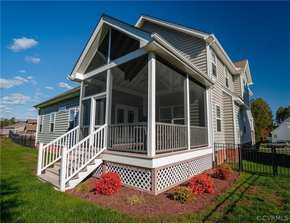 15807 Longlands Road Chesterfield, VA 23832 - Photo 26 of 30 Enjoy the large rear screened porch with vaulted c