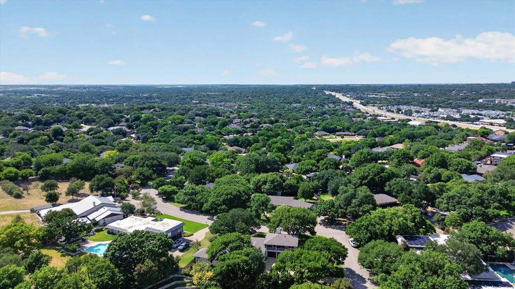 47 Bounty Road East Benbrook, TX 76132 - Photo 36 of 39 Expansive aerial captures a residential neighborhood characterized by mature tree canopy and scattered homes