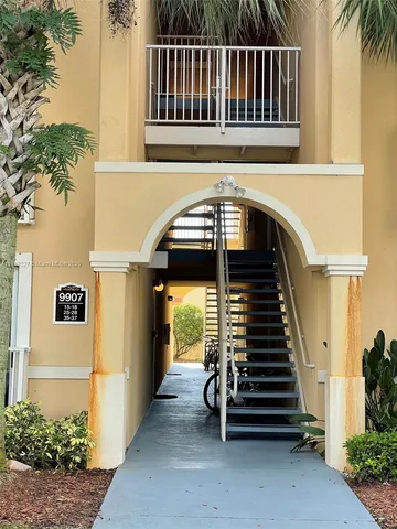 a view of a house with a deck