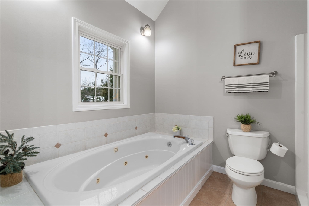 66 A New Boston Road Sturbridge, MA 01566 - Photo 14 of 29 a bath room with a toilet a bath tub and a potted plant