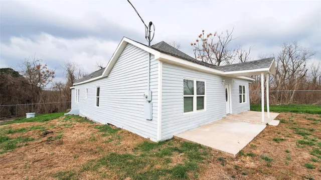 a backyard of a house