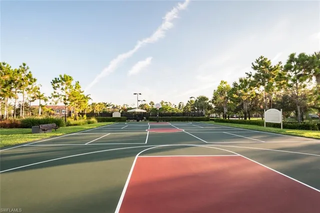a view of a basketball court