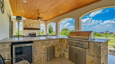 a view of a building with a swimming pool
