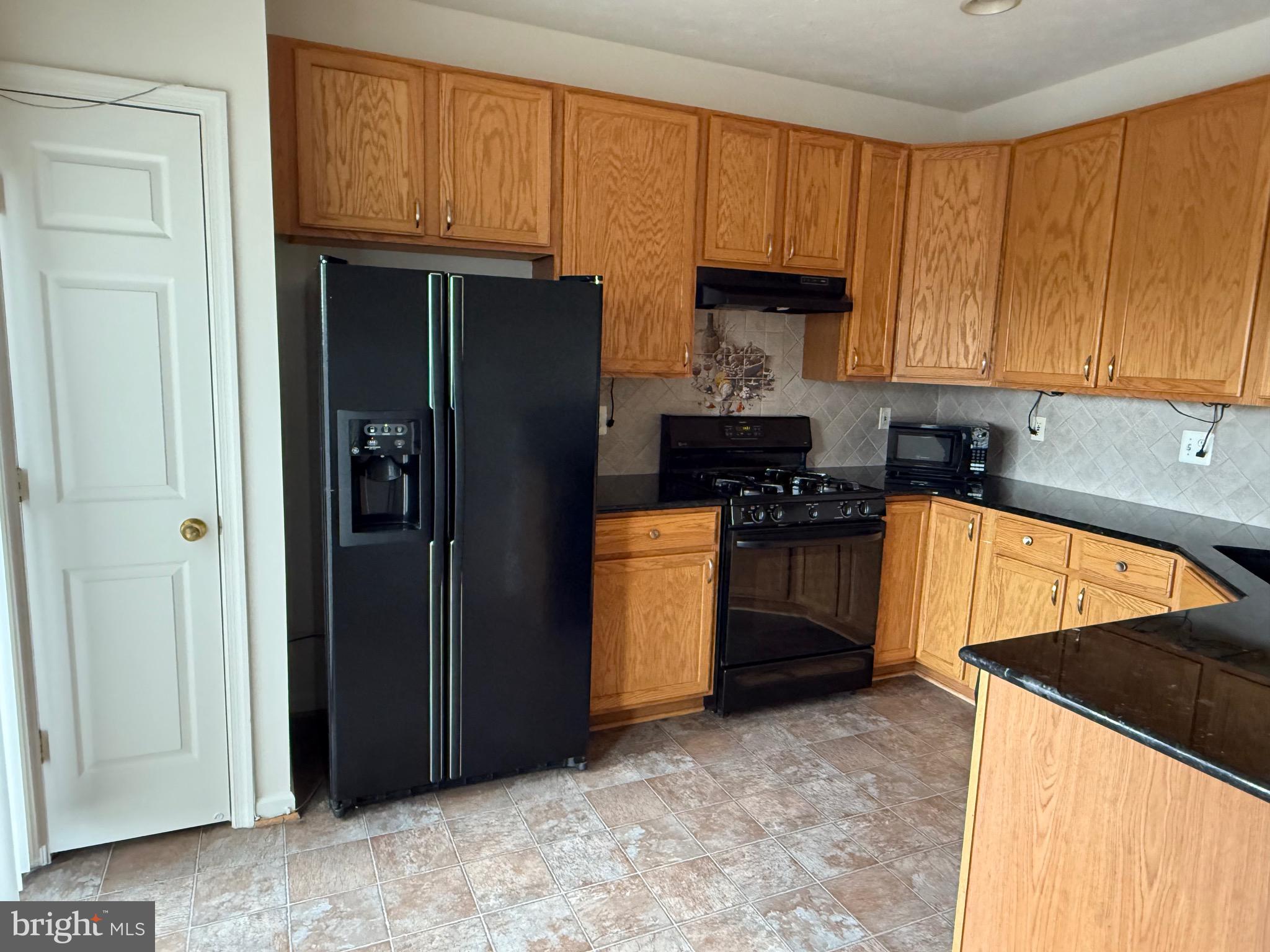 11039 Mill Centre Drive, Unit 11039 Owings Mills, MD 21117 - Photo 11 of 33 a kitchen with granite countertop a refrigerator stove and sink
