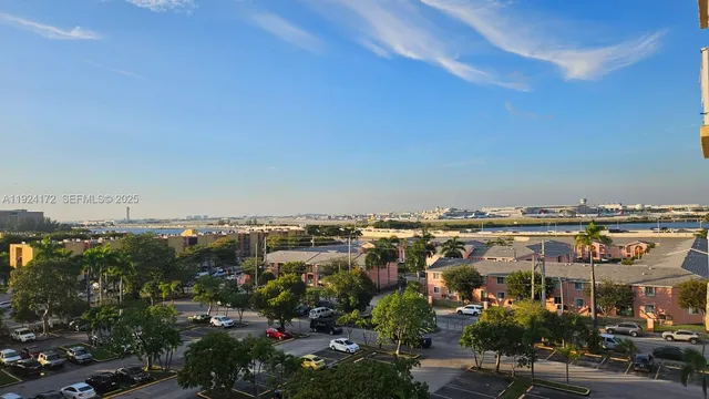 a view of balcony with furniture