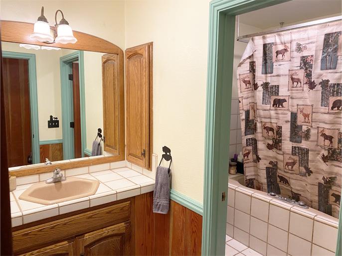 1800 Tucker Road Scotts Valley, CA 95066 - Photo 27 of 33 a bathroom with a sink and a mirror