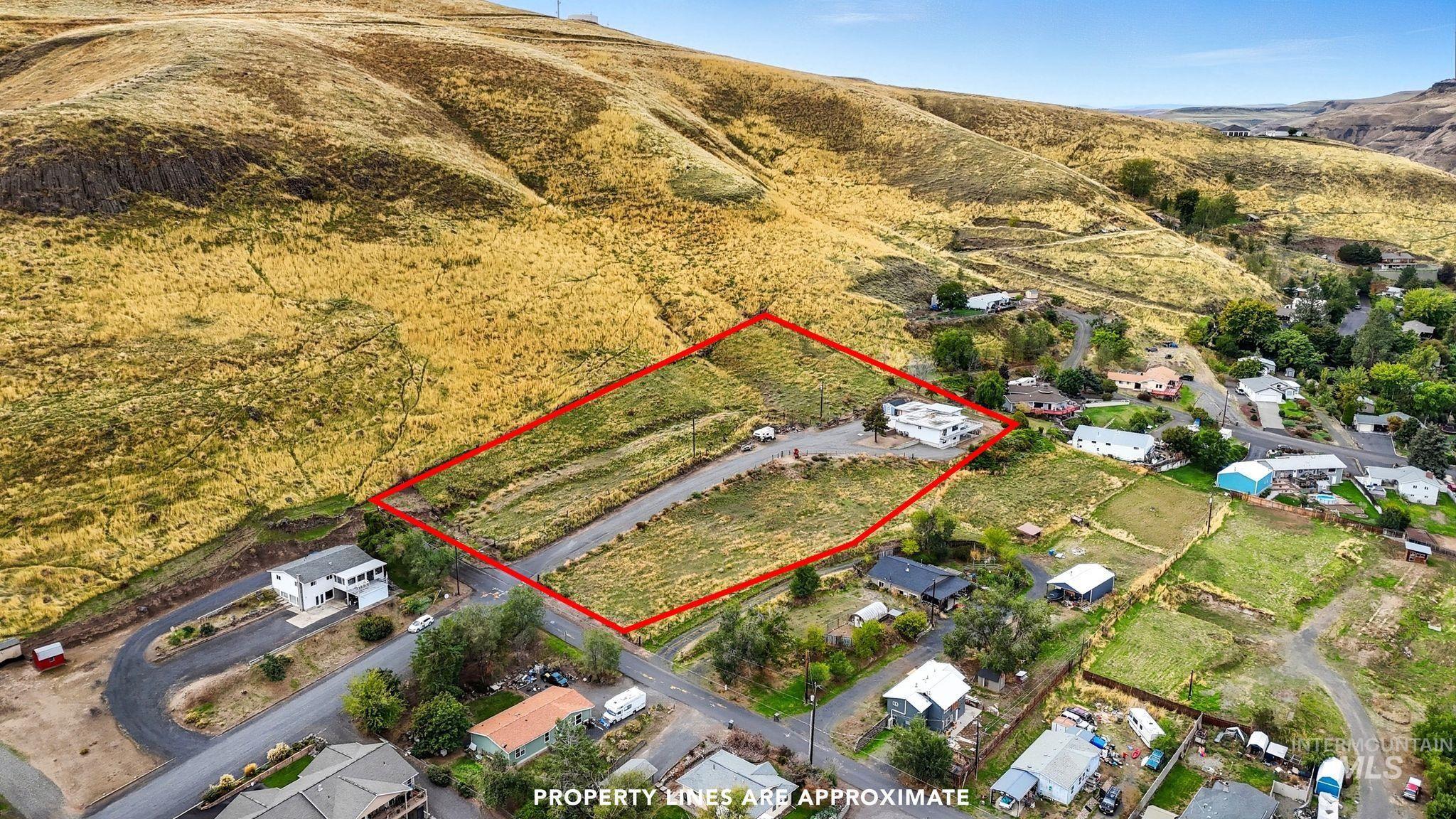 1101 5th Street Asotin, WA 99402 - Photo 4 of 48 Aerial view of property's location featuring property parcel outlined