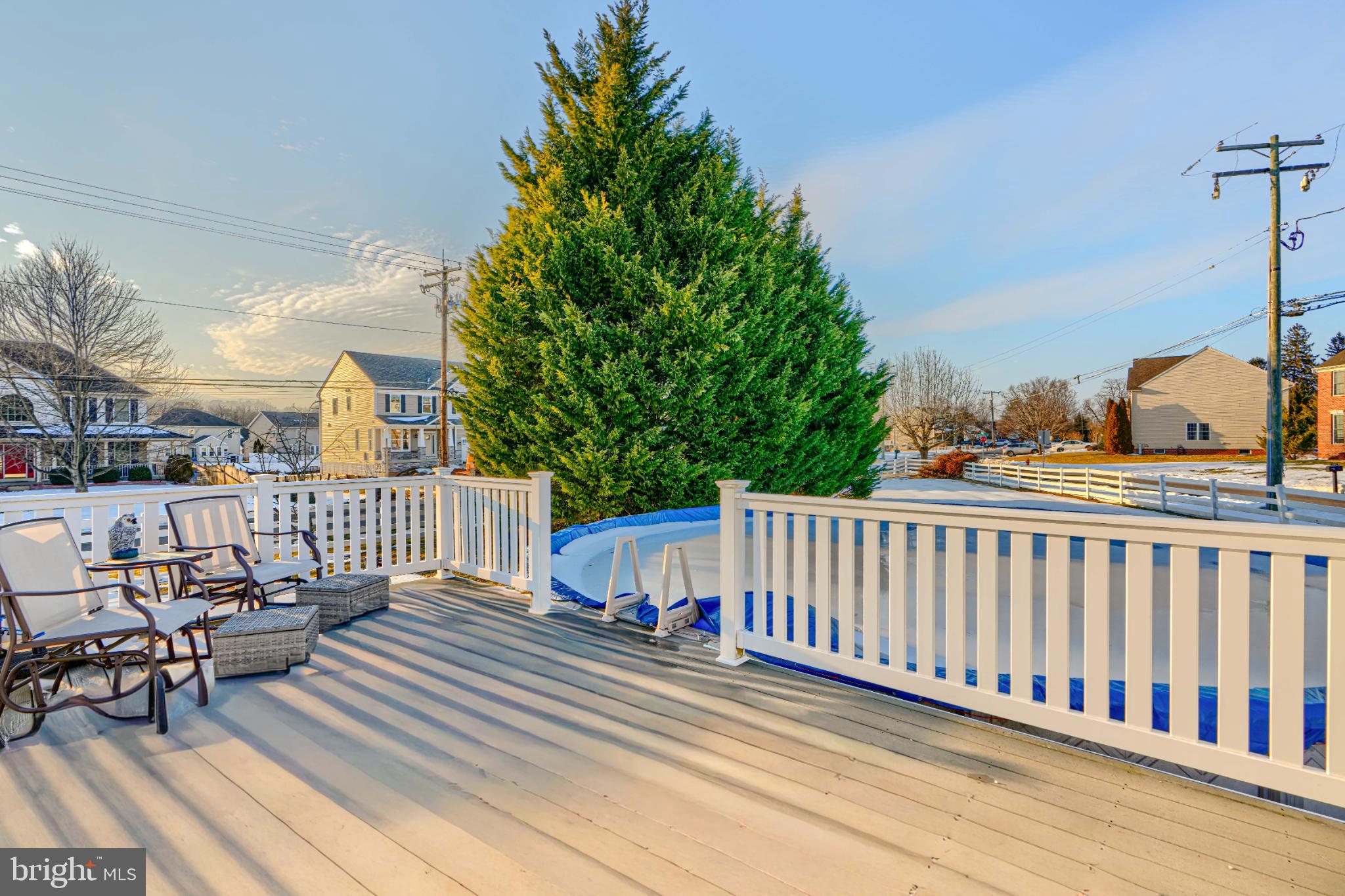 5706 Allender Road White Marsh, MD 21162 - Photo 49 of 61 a view of balcony with wooden floor and seating space