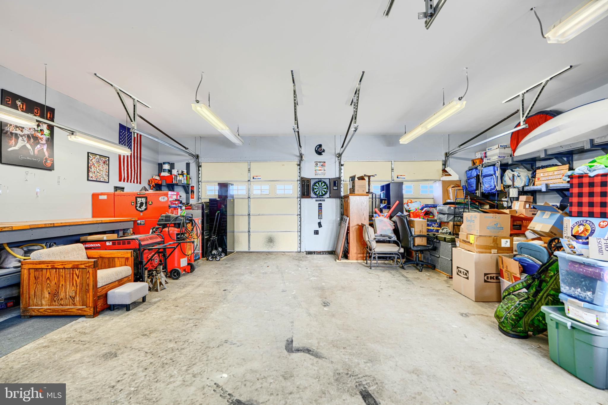 5706 Allender Road White Marsh, MD 21162 - Photo 54 of 61 a view of a garage with a bike and a garage