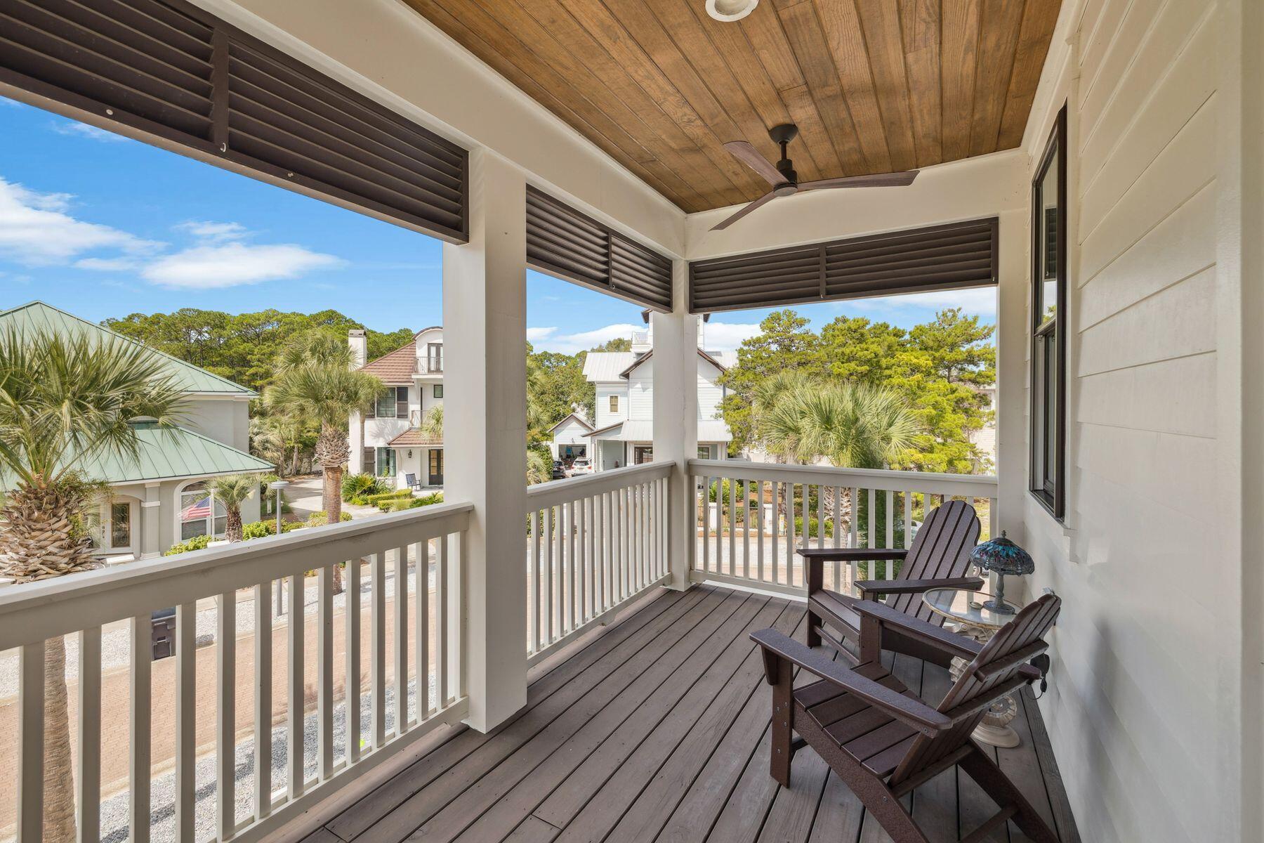 113 White Cliffs Drive Santa Rosa Beach, FL 32459 - Photo 22 of 38 a view of a two chairs in the balcony