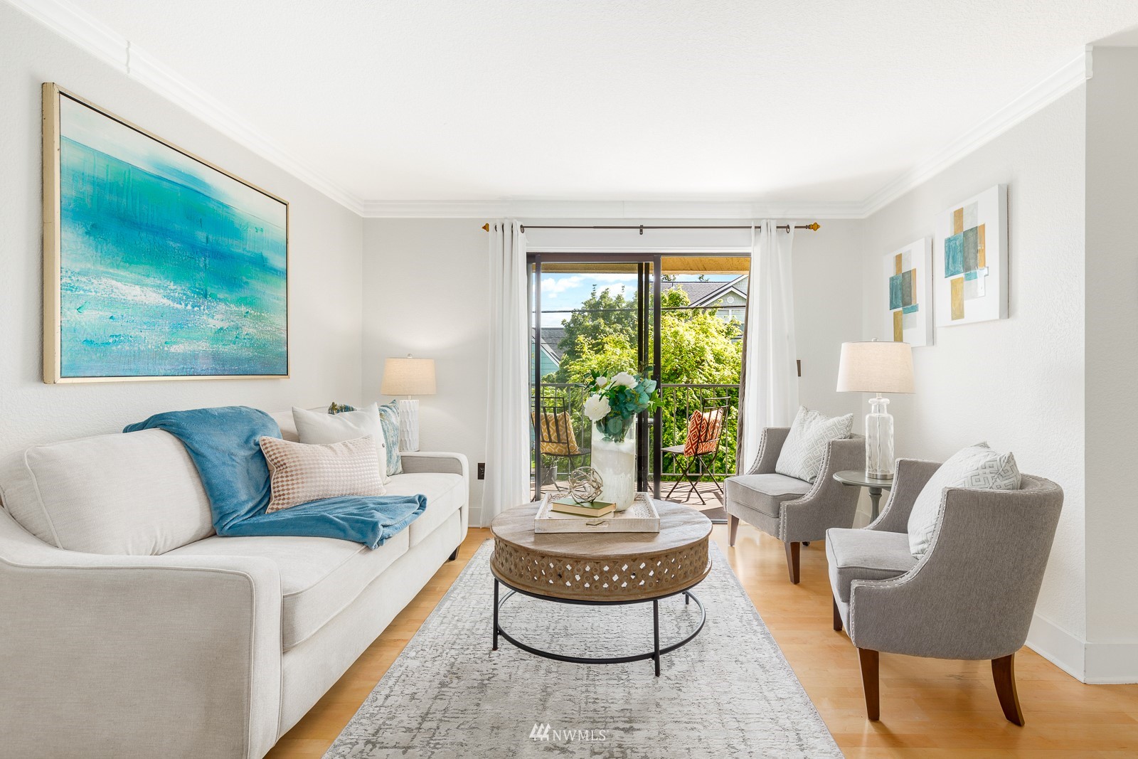 1400 Northwest 60th Street, Unit 202 Seattle, WA 98107 - Photo 5 of 23 a living room with furniture and a large window