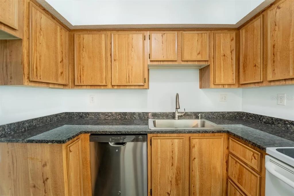 1021 Apollo Beach Boulevard, Unit 6 Apollo Beach, FL 33572 - Photo 7 of 18 a kitchen with granite countertop cabinets and a sink