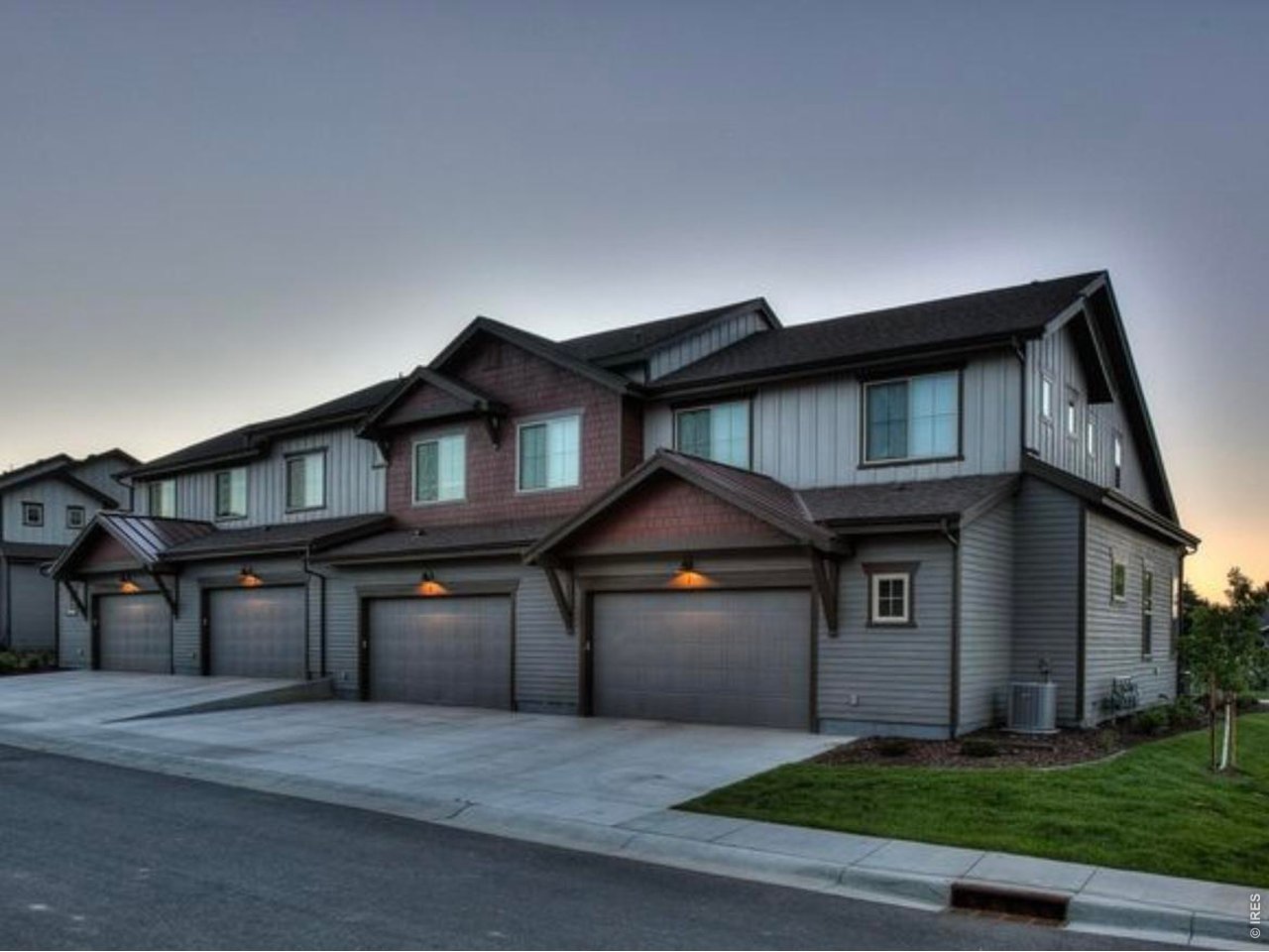 6316 Pumpkin Ridge Drive, Unit 1 Windsor, CO 80550 - Photo 31 of 50 Back Side - Unit 1 far Right - End Unit