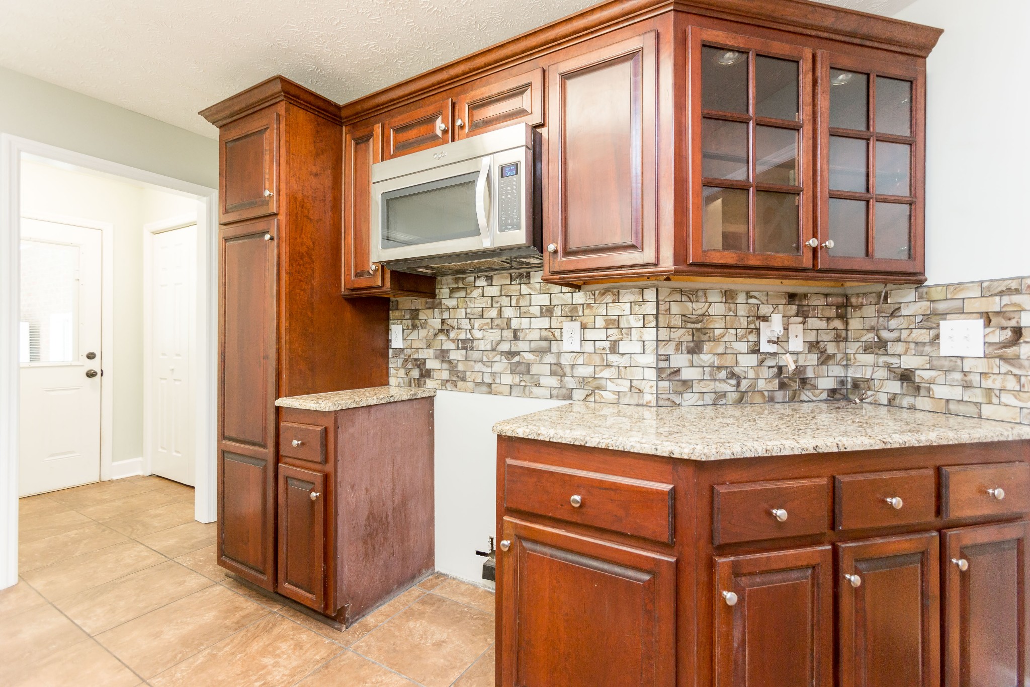 357 Blue Door Road Portland, TN 37148 - Photo 8 of 46 a bathroom with a granite countertop sink and a mirror