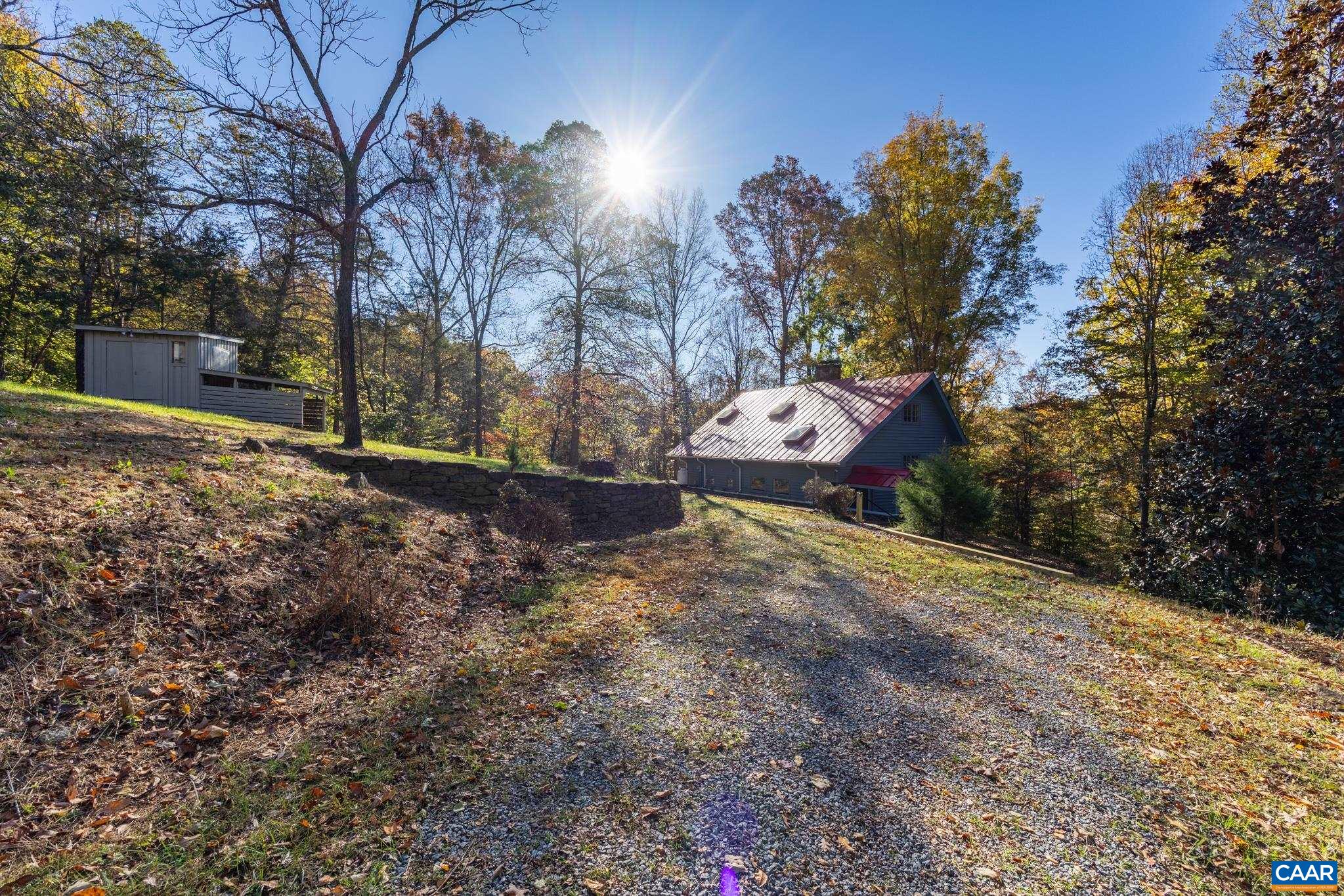 9712 Old Green Mountain Road Esmont, VA 22937 - Photo 10 of 42 a view of a backyard of the house