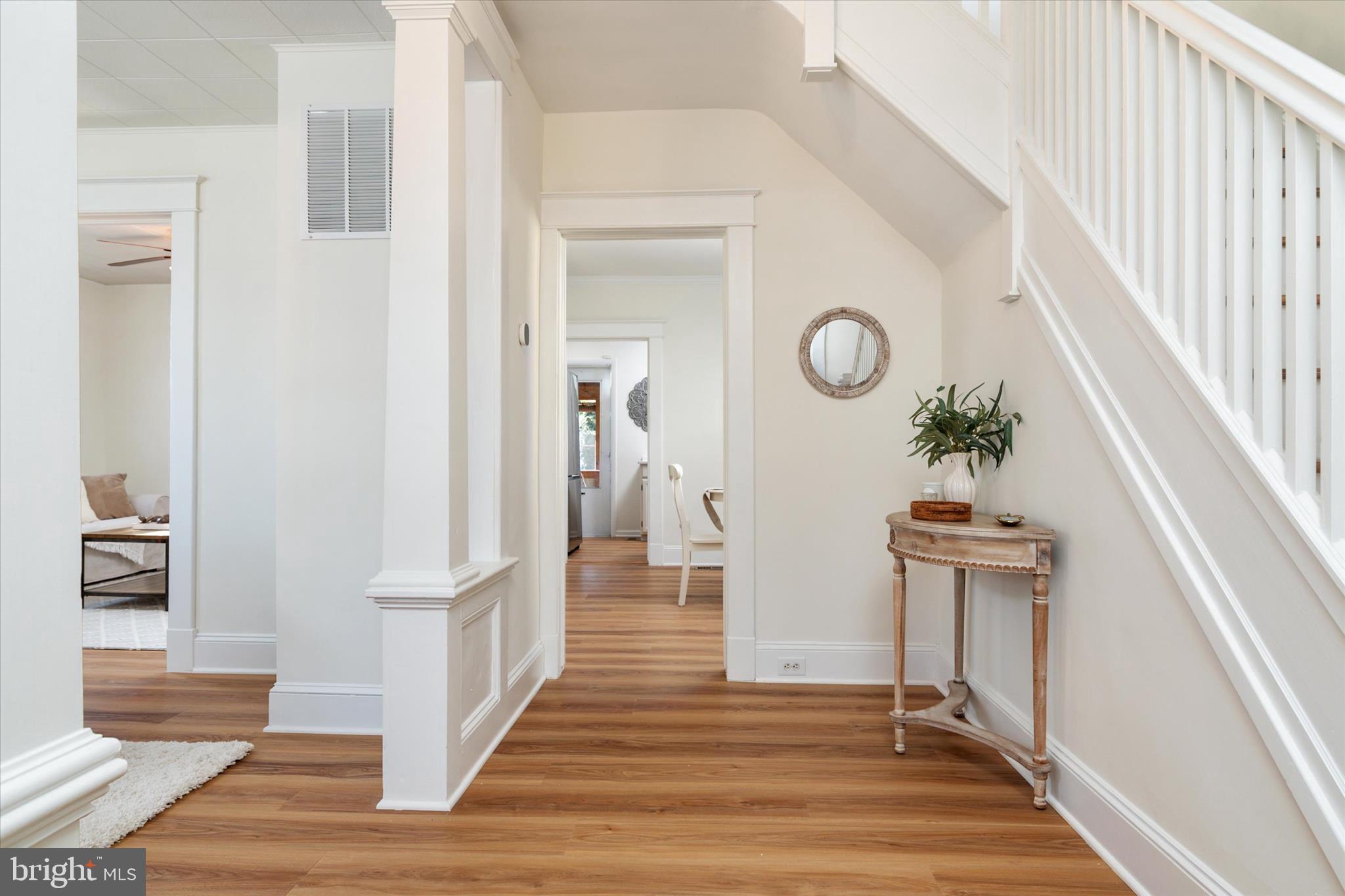 3827 Echodale Avenue Baltimore, MD 21206 - Photo 4 of 36 a view of entryway and hall with wooden floor