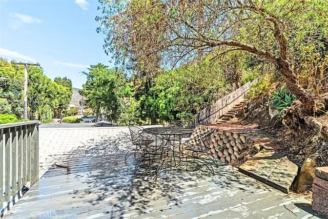 a view of an outdoor space with a lake view