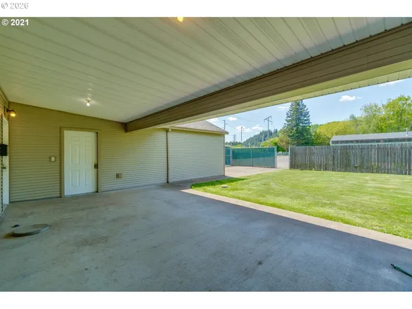 a house view with a garden space