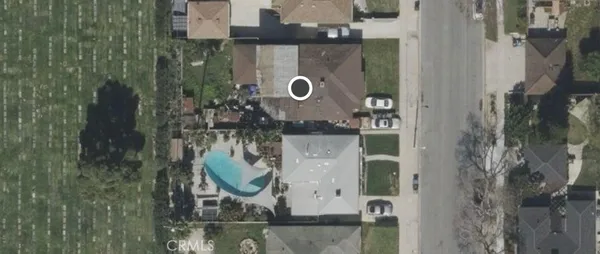 aerial view of a house