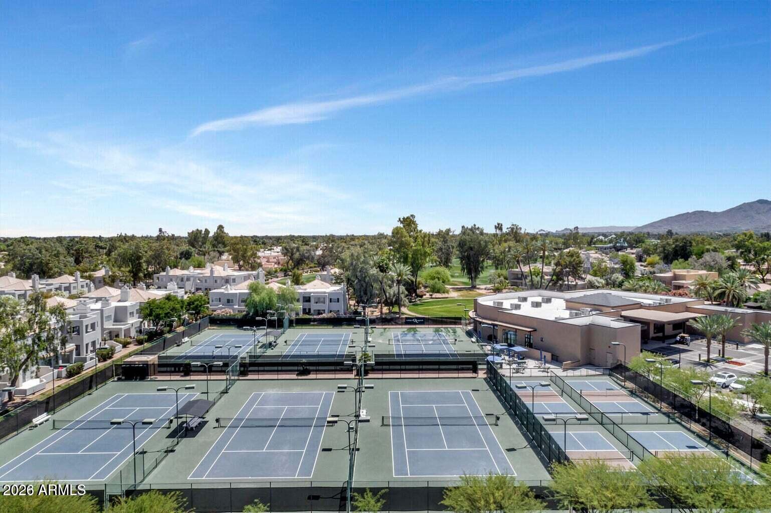 7878 East Gainey Ranch Road, Unit 65 Scottsdale, AZ 85258 - Photo 63 of 73 Private Tennis/Pickleball Courts