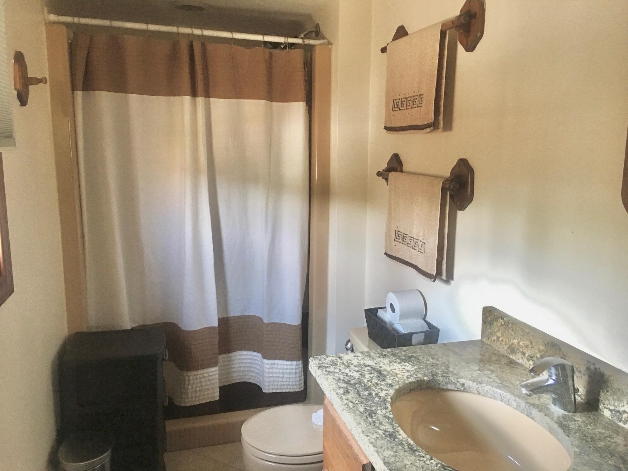 256 Spring Creek Road Rockford, IL 61114 - Photo 15 of 29 a bathroom with a granite countertop sink and a mirror